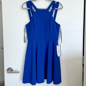 NWT strappy blue mini dress